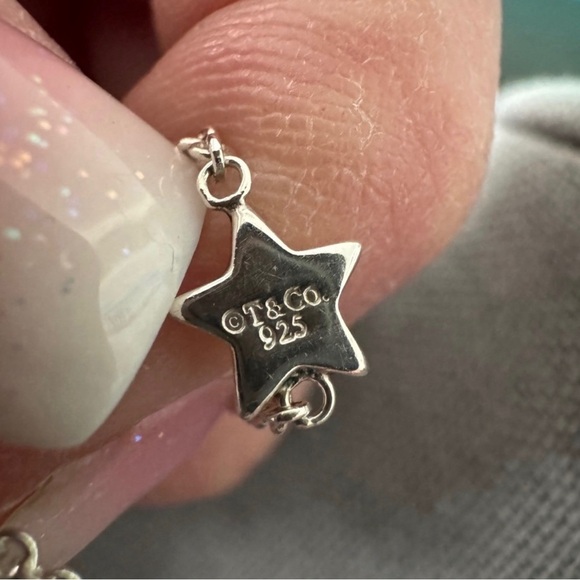 RARE Tiffany & Co. Sterling Silver Star Lariat Pendant Necklace - Picture 4 of 6